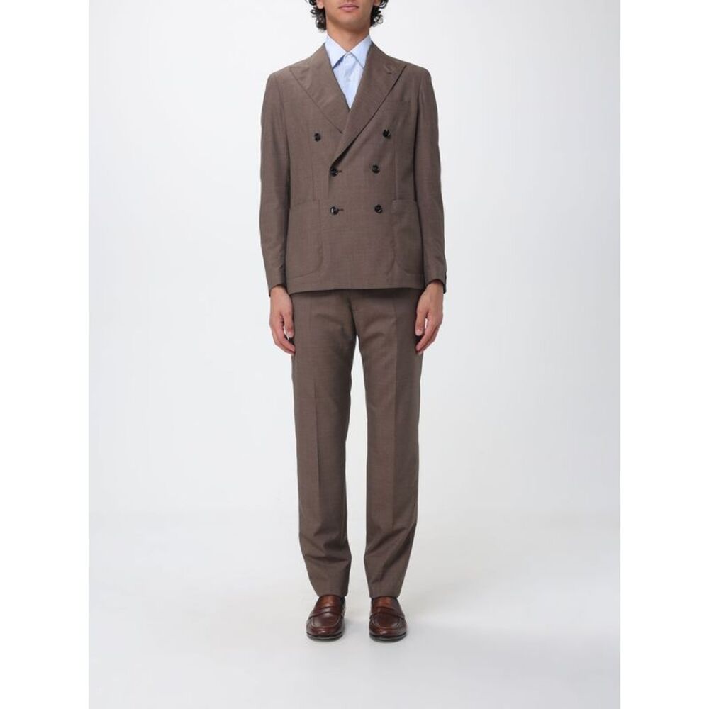 Tagliatore Men Tagliatore Double-Breasted Virgin Wool Suit